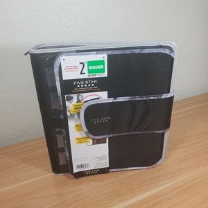 Five Star 2" Multi-Use Binder Kid's Back To School Folder In Black